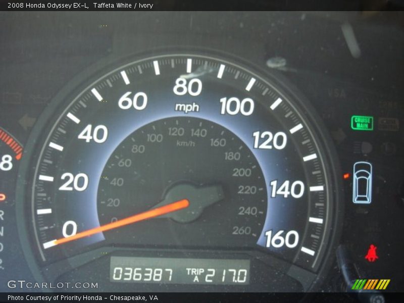 Taffeta White / Ivory 2008 Honda Odyssey EX-L