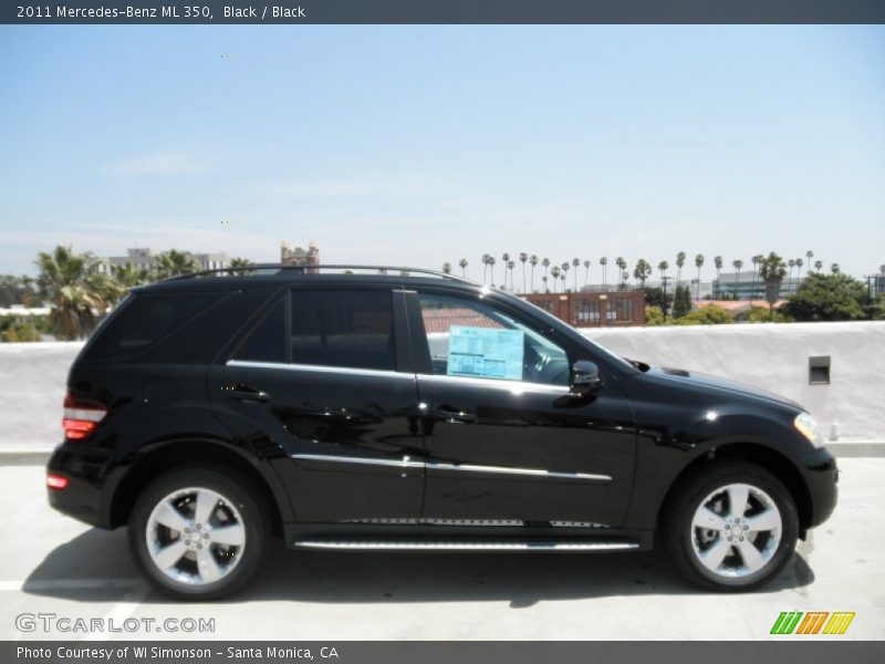 Black / Black 2011 Mercedes-Benz ML 350