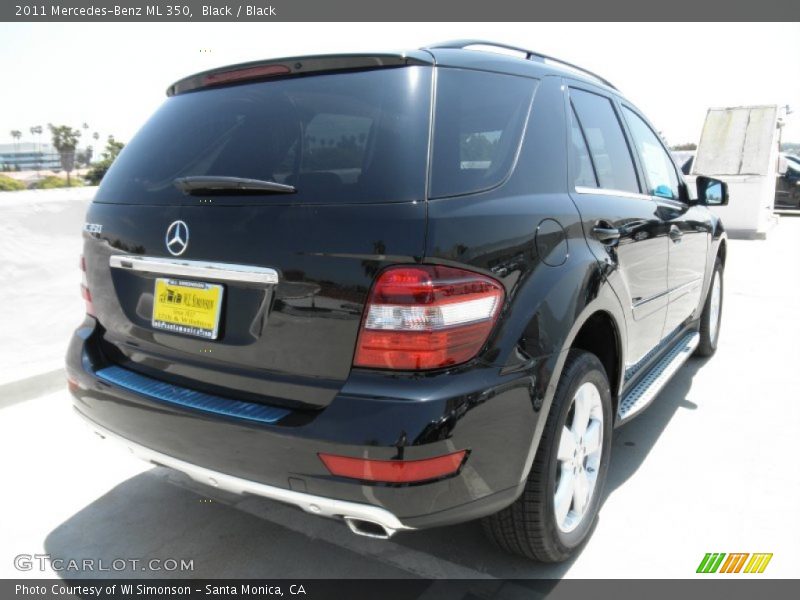 Black / Black 2011 Mercedes-Benz ML 350