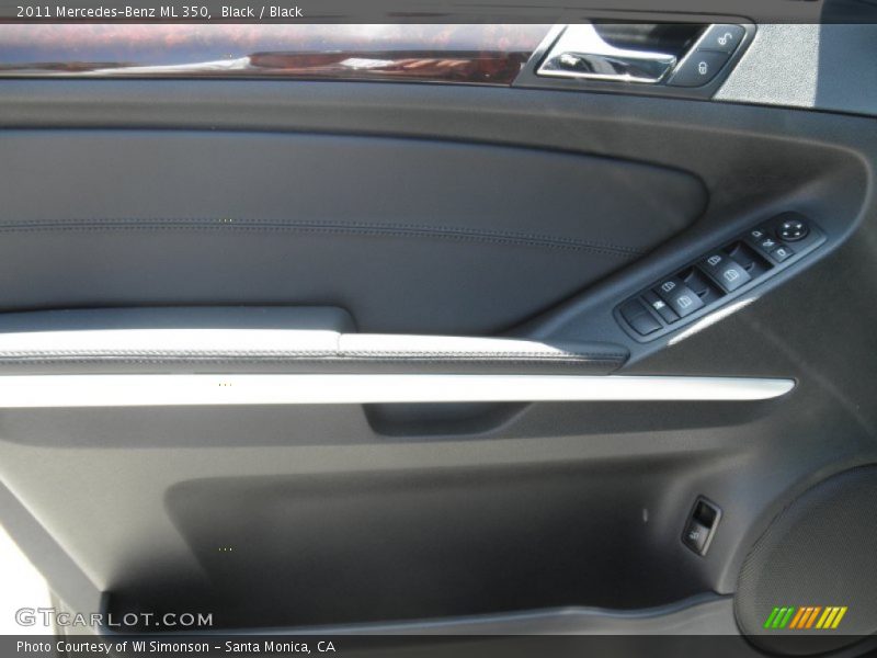 Black / Black 2011 Mercedes-Benz ML 350