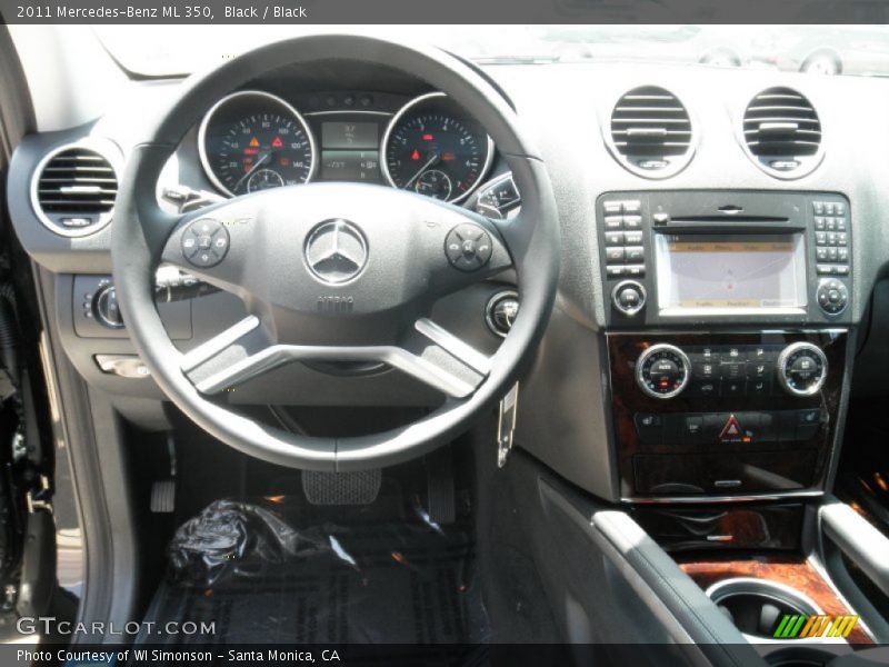 Black / Black 2011 Mercedes-Benz ML 350