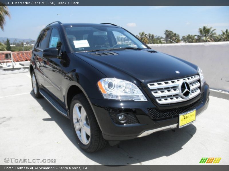 Black / Black 2011 Mercedes-Benz ML 350