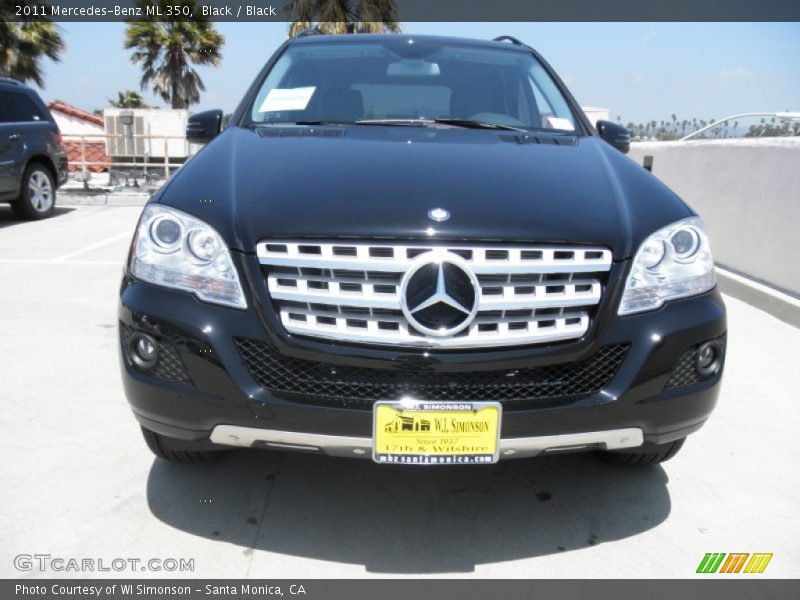 Black / Black 2011 Mercedes-Benz ML 350