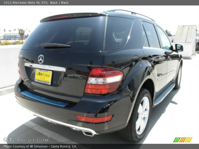 Black / Black 2011 Mercedes-Benz ML 350