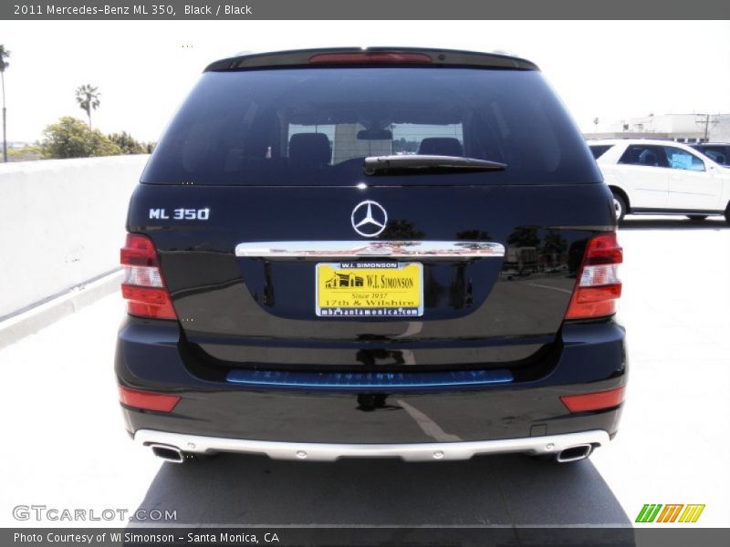 Black / Black 2011 Mercedes-Benz ML 350