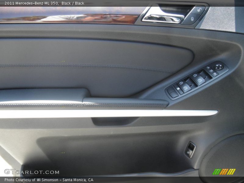 Black / Black 2011 Mercedes-Benz ML 350