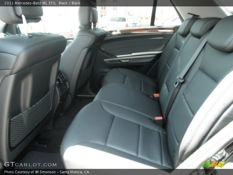 Black / Black 2011 Mercedes-Benz ML 350