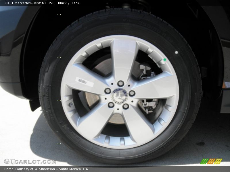 Black / Black 2011 Mercedes-Benz ML 350