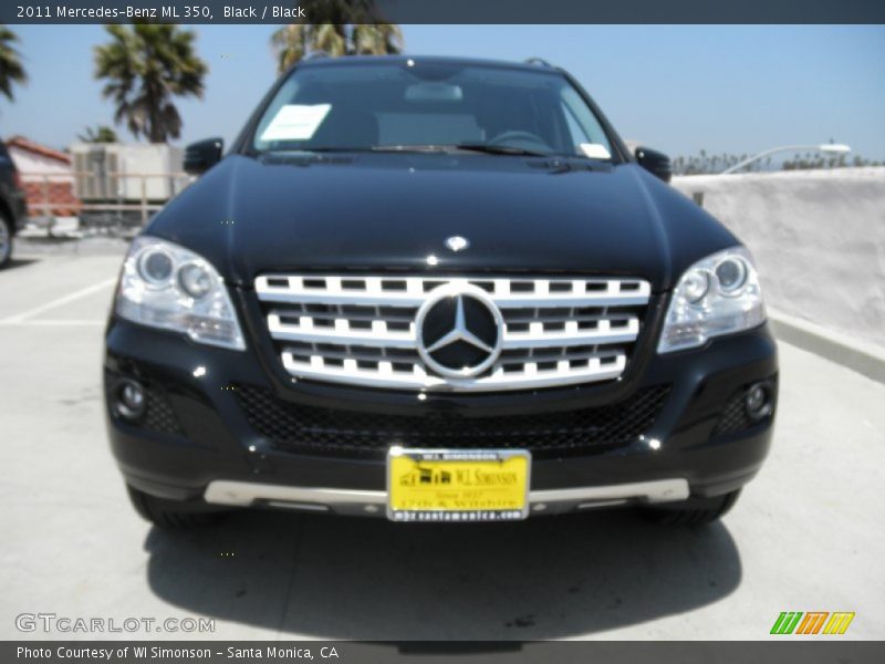 Black / Black 2011 Mercedes-Benz ML 350