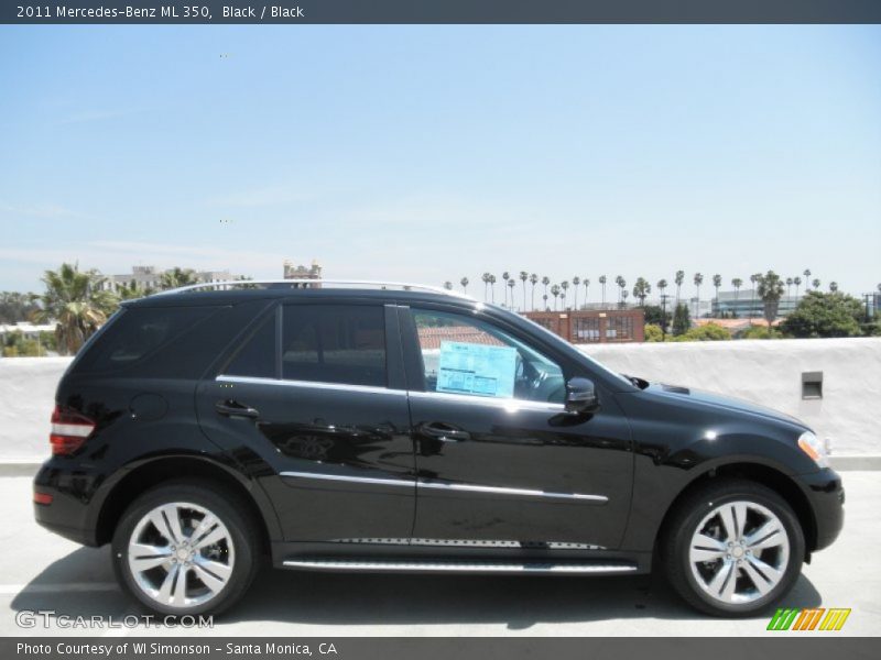 Black / Black 2011 Mercedes-Benz ML 350