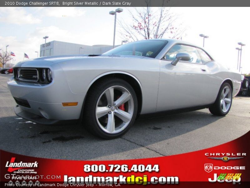 Bright Silver Metallic / Dark Slate Gray 2010 Dodge Challenger SRT8