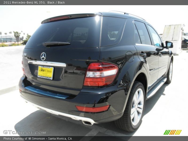 Black / Black 2011 Mercedes-Benz ML 350