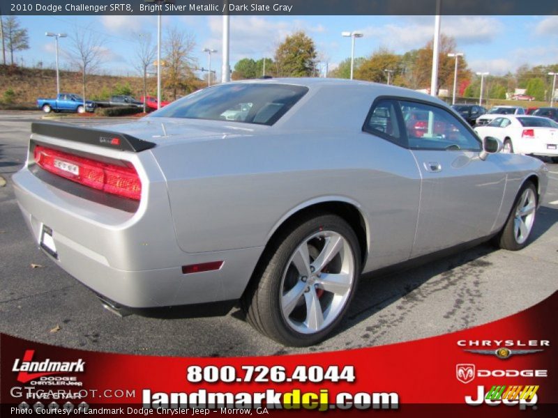 Bright Silver Metallic / Dark Slate Gray 2010 Dodge Challenger SRT8