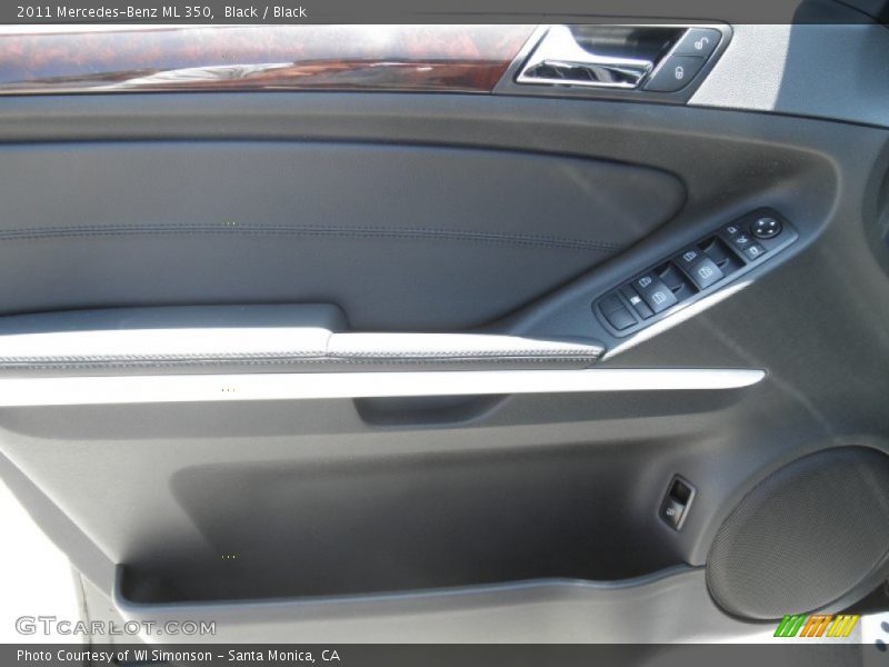 Black / Black 2011 Mercedes-Benz ML 350