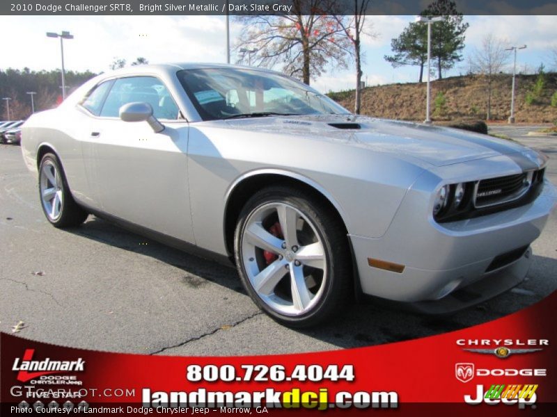 Bright Silver Metallic / Dark Slate Gray 2010 Dodge Challenger SRT8