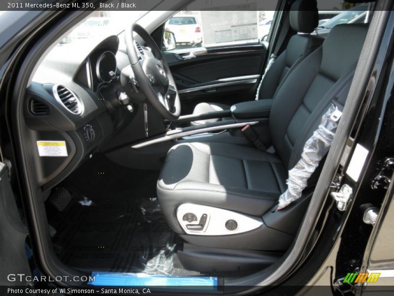 Black / Black 2011 Mercedes-Benz ML 350
