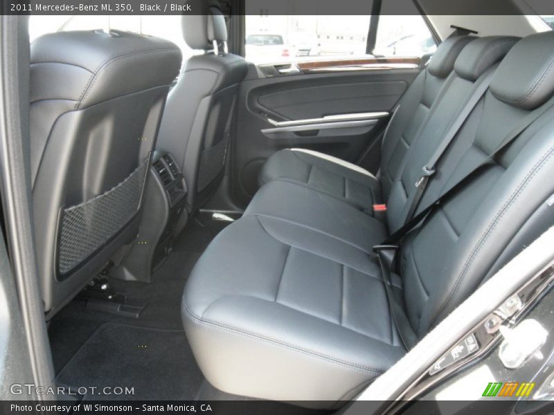 Black / Black 2011 Mercedes-Benz ML 350