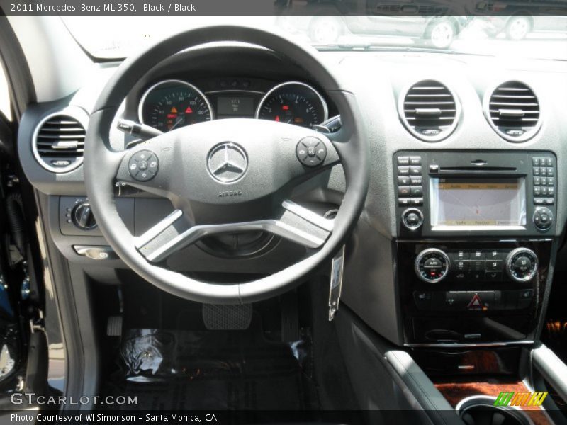 Black / Black 2011 Mercedes-Benz ML 350