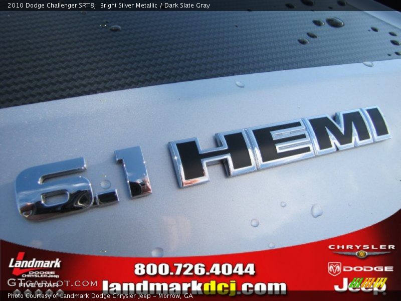 Bright Silver Metallic / Dark Slate Gray 2010 Dodge Challenger SRT8