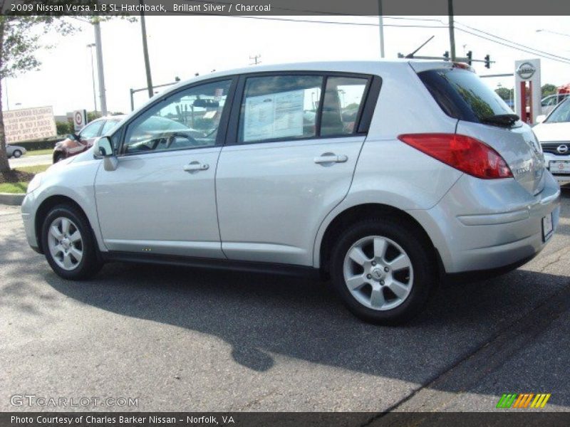 Brillant Silver / Charcoal 2009 Nissan Versa 1.8 SL Hatchback