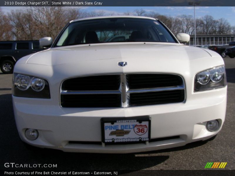 Stone White / Dark Slate Gray 2010 Dodge Charger SXT