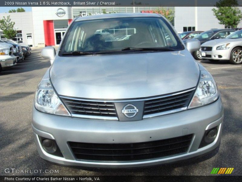 Brillant Silver / Charcoal 2009 Nissan Versa 1.8 SL Hatchback