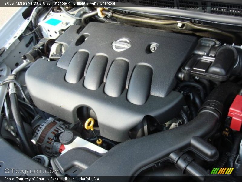 Brillant Silver / Charcoal 2009 Nissan Versa 1.8 SL Hatchback