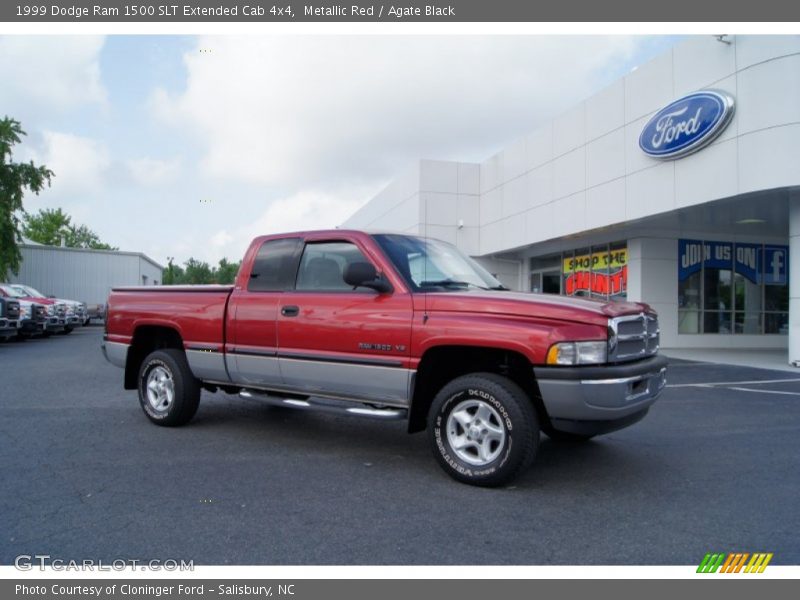 Metallic Red / Agate Black 1999 Dodge Ram 1500 SLT Extended Cab 4x4