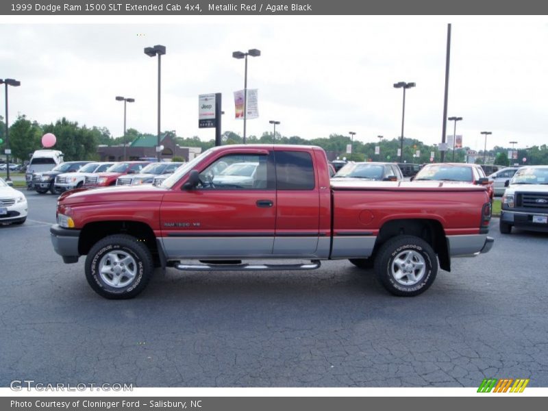 Metallic Red / Agate Black 1999 Dodge Ram 1500 SLT Extended Cab 4x4