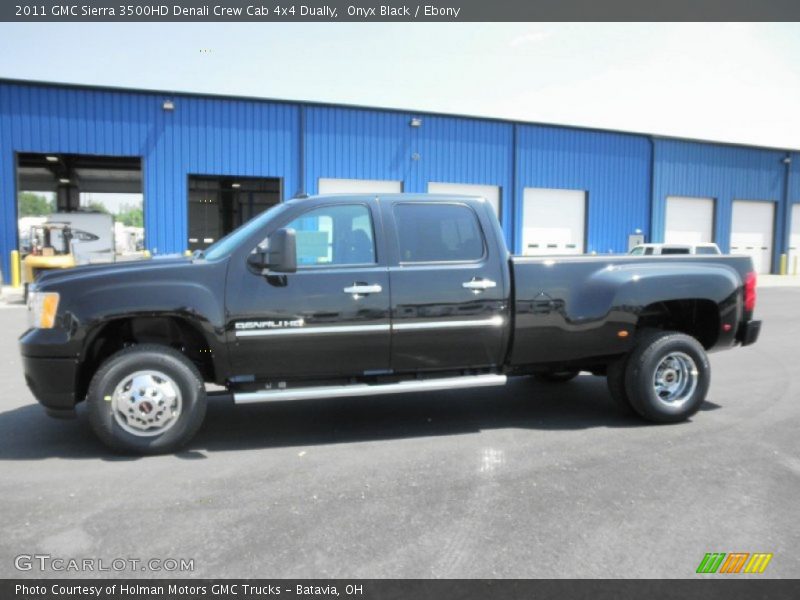 Onyx Black / Ebony 2011 GMC Sierra 3500HD Denali Crew Cab 4x4 Dually