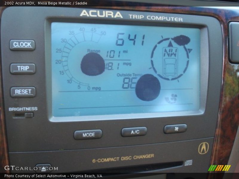 Mesa Beige Metallic / Saddle 2002 Acura MDX