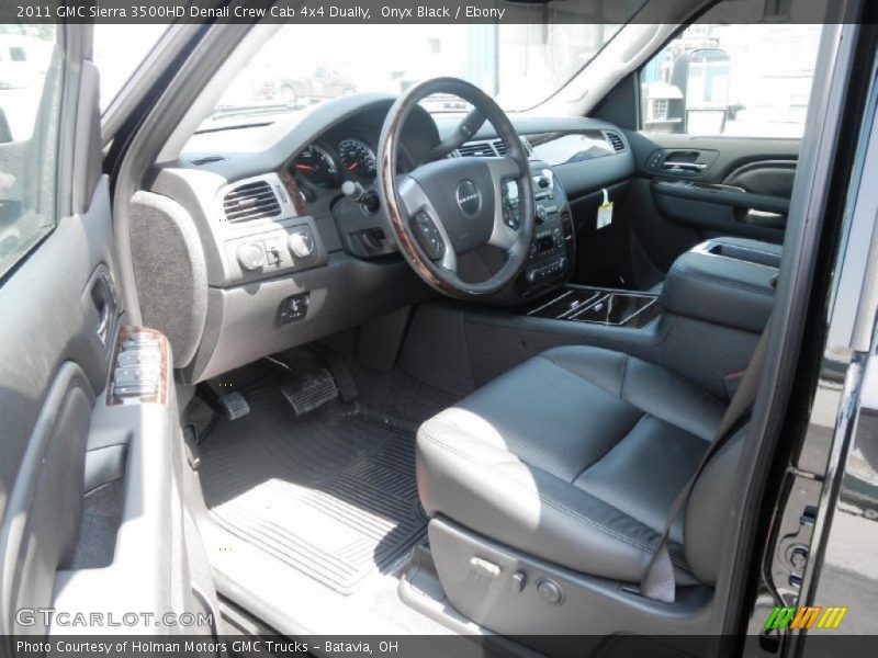 Onyx Black / Ebony 2011 GMC Sierra 3500HD Denali Crew Cab 4x4 Dually