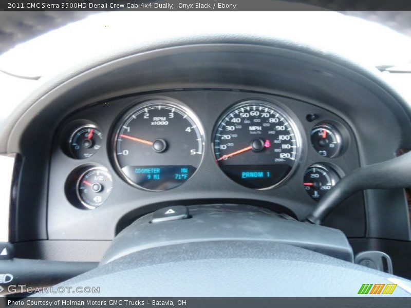 Onyx Black / Ebony 2011 GMC Sierra 3500HD Denali Crew Cab 4x4 Dually