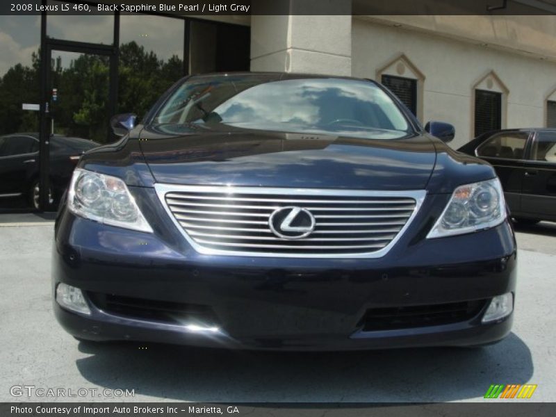 Black Sapphire Blue Pearl / Light Gray 2008 Lexus LS 460