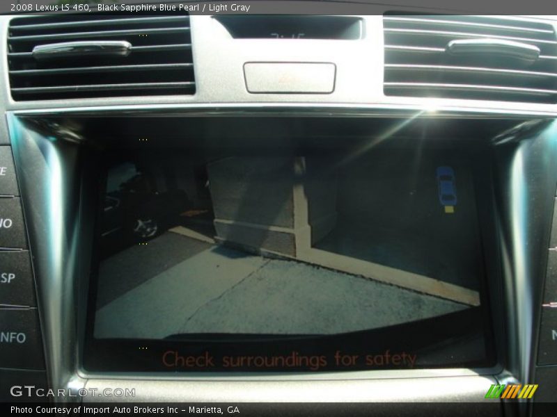 Black Sapphire Blue Pearl / Light Gray 2008 Lexus LS 460
