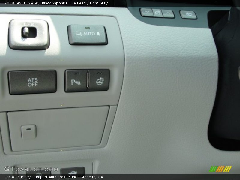 Black Sapphire Blue Pearl / Light Gray 2008 Lexus LS 460