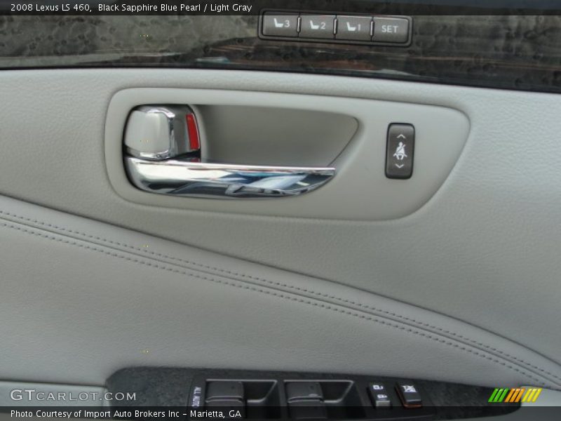 Black Sapphire Blue Pearl / Light Gray 2008 Lexus LS 460