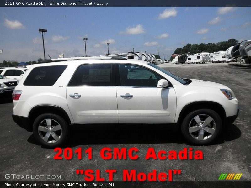 White Diamond Tintcoat / Ebony 2011 GMC Acadia SLT