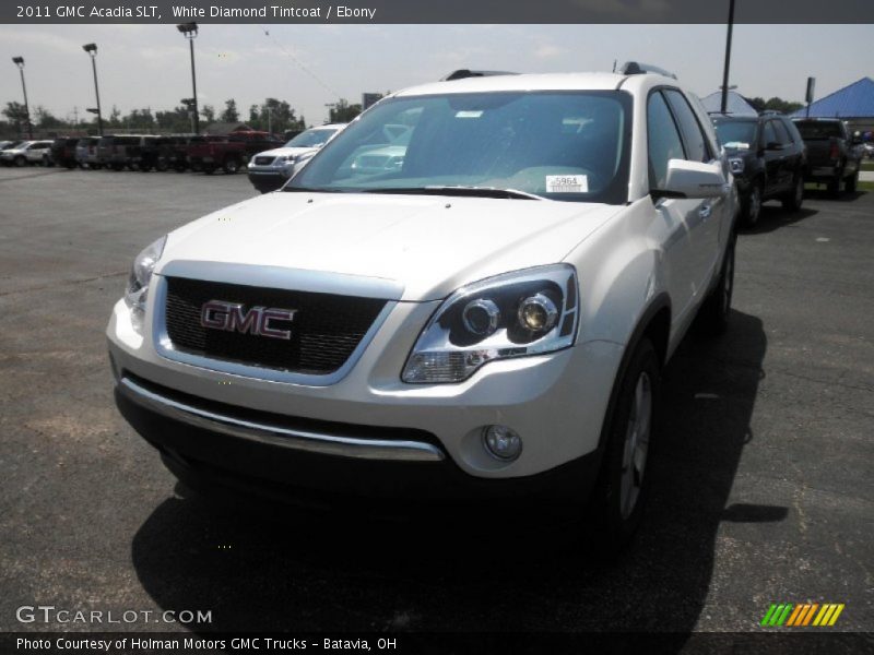 White Diamond Tintcoat / Ebony 2011 GMC Acadia SLT