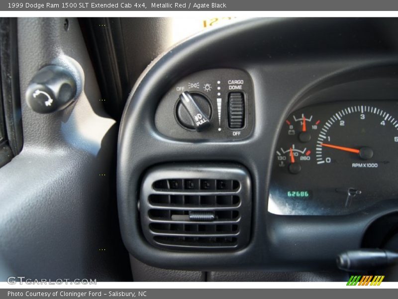 Metallic Red / Agate Black 1999 Dodge Ram 1500 SLT Extended Cab 4x4