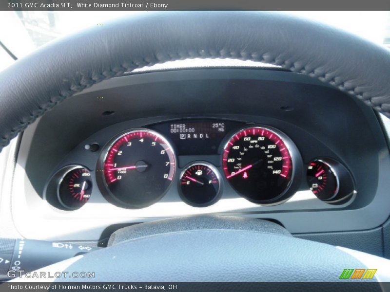 White Diamond Tintcoat / Ebony 2011 GMC Acadia SLT