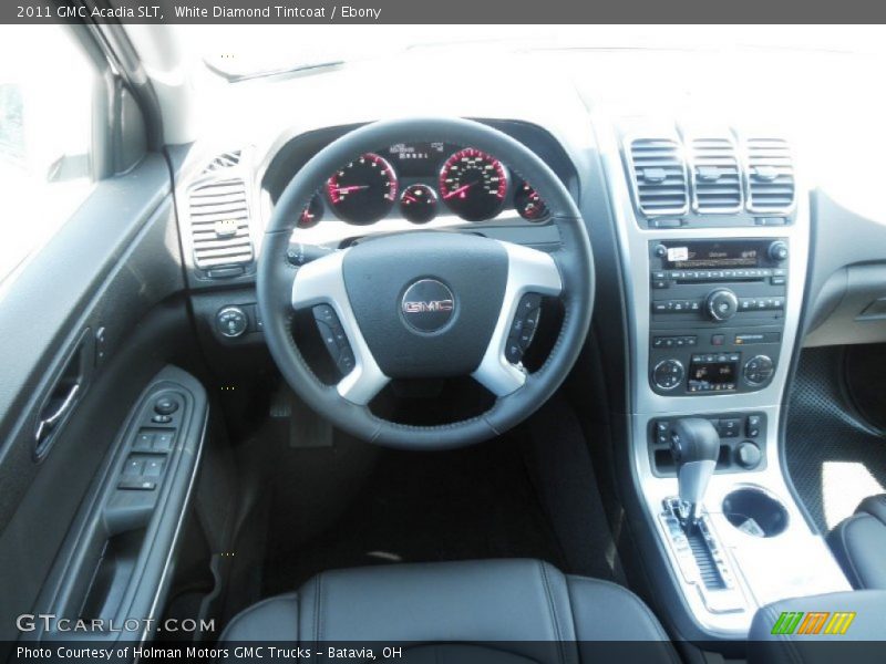 White Diamond Tintcoat / Ebony 2011 GMC Acadia SLT