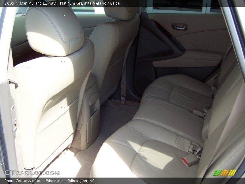 Platinum Graphite Metallic / Beige 2009 Nissan Murano LE AWD