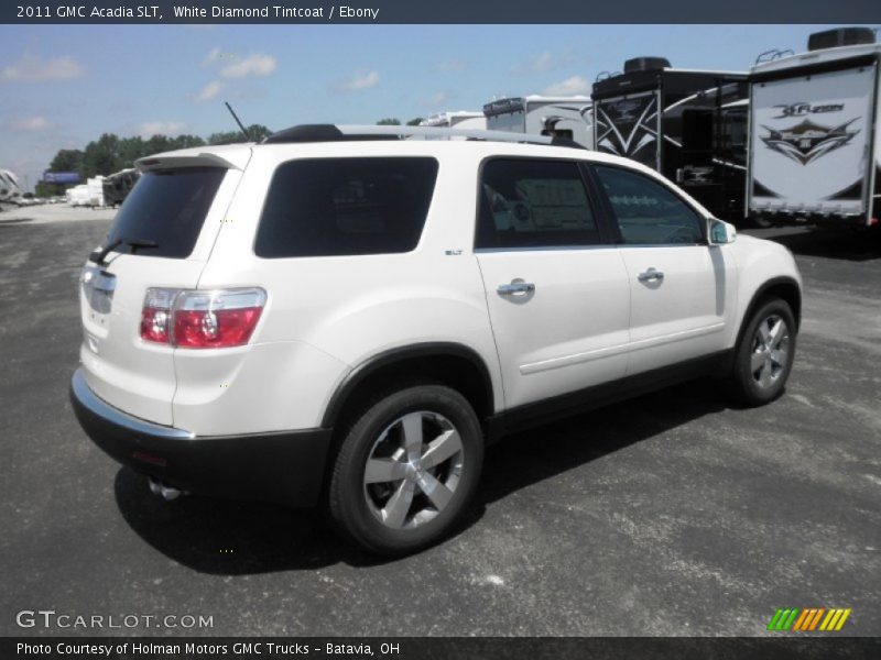 White Diamond Tintcoat / Ebony 2011 GMC Acadia SLT