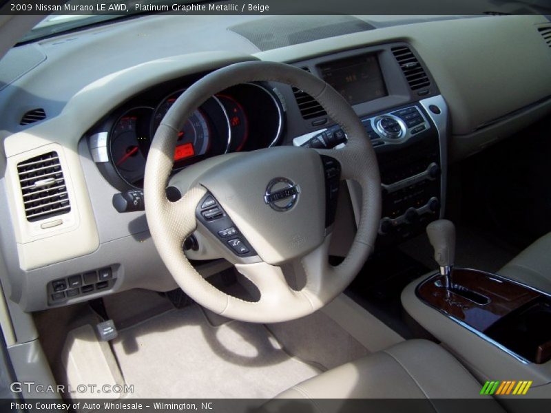 Platinum Graphite Metallic / Beige 2009 Nissan Murano LE AWD