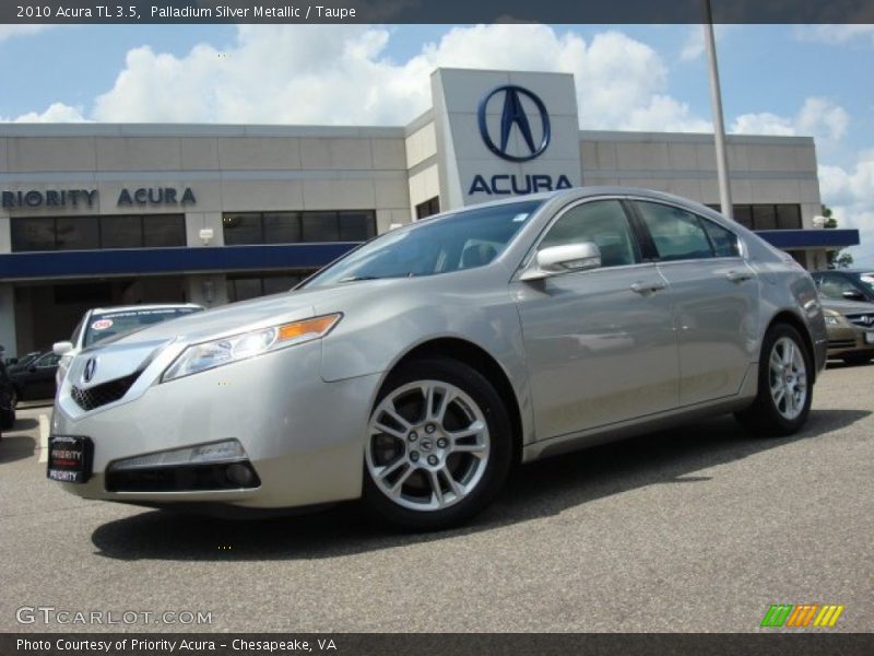 Palladium Silver Metallic / Taupe 2010 Acura TL 3.5