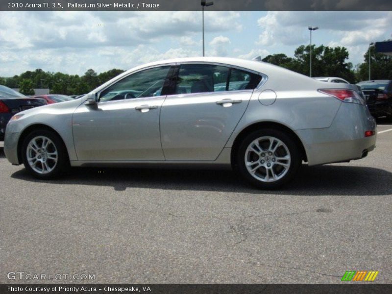 Palladium Silver Metallic / Taupe 2010 Acura TL 3.5