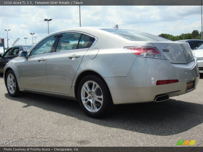 Palladium Silver Metallic / Taupe 2010 Acura TL 3.5