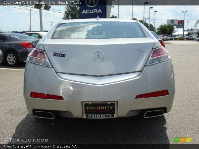Palladium Silver Metallic / Taupe 2010 Acura TL 3.5