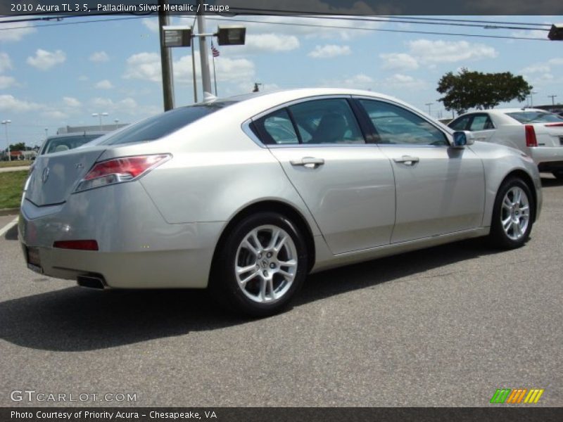 Palladium Silver Metallic / Taupe 2010 Acura TL 3.5